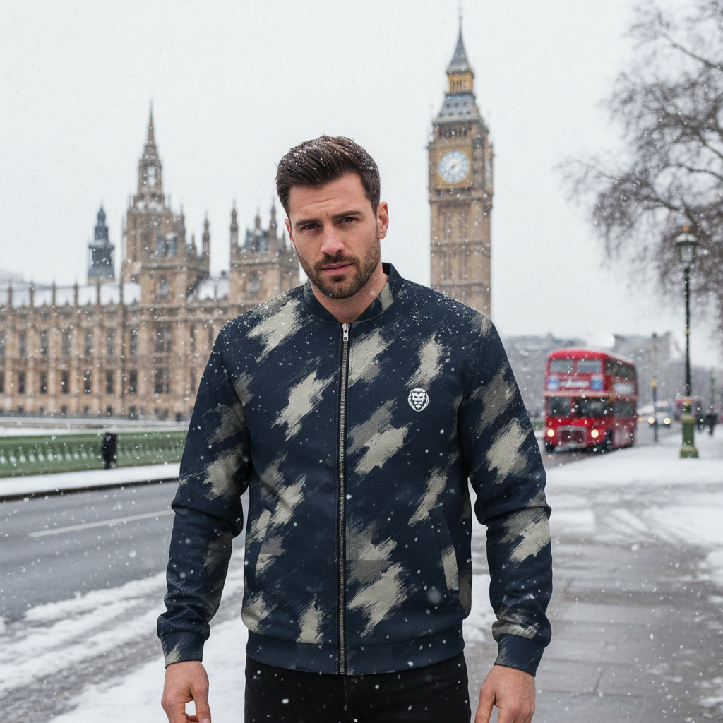 Winter Camo Bomber Jacket